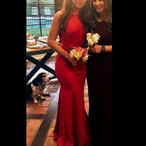 HOT PINK FORMAL DRESS SIZE 0